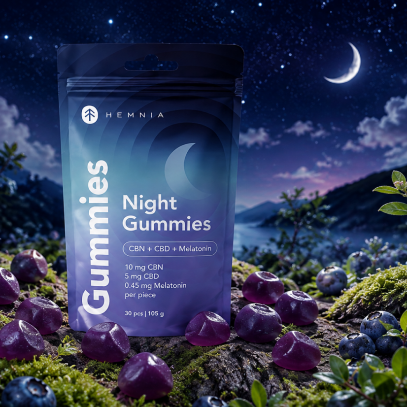 Hemnia Sleep Gummies CBN + CBD + Melatonin, 30 pcs, 105g