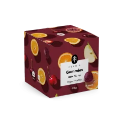 CBD Veganski gumiji, sadna mešanica, 750 mg CBD, 30 kosov x 25 mg, 90 g