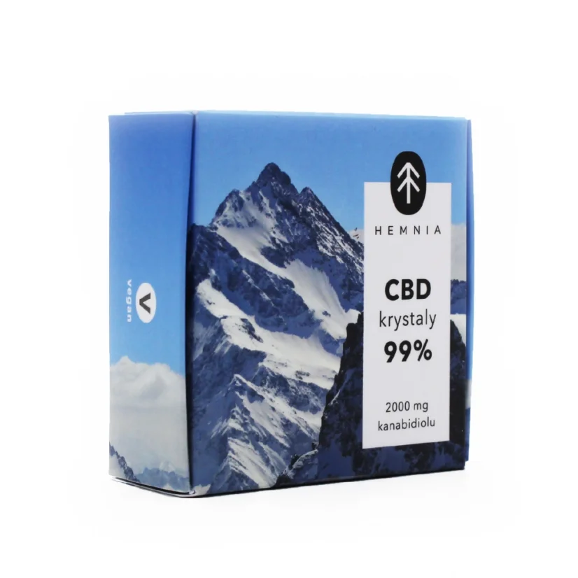 CBD kristalai 99 %, 2000 mg