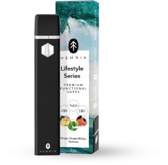 Active Life - Premium Functional CBG, THCV and CBD Vape Pen, Ginger, Gingko biloba, Guarana, 1 ml
