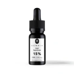 Конопляна олія CBD повного спектру 15%, 1500 мг, 10 мл