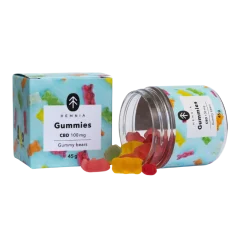 CBD Gummibeertjes, Kers, Kiwi, Ananas, Aardbei, 100 mg CBD, 20 stuks x 5 mg, 45 g