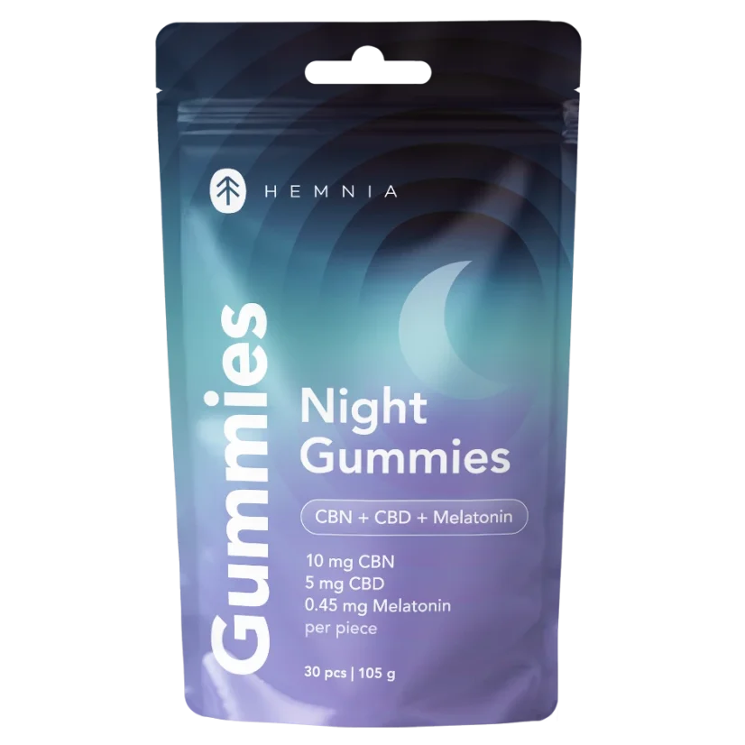 Hemnia Sleep Gummies CBN + CBD + Melatonin, 30 pcs, 105g