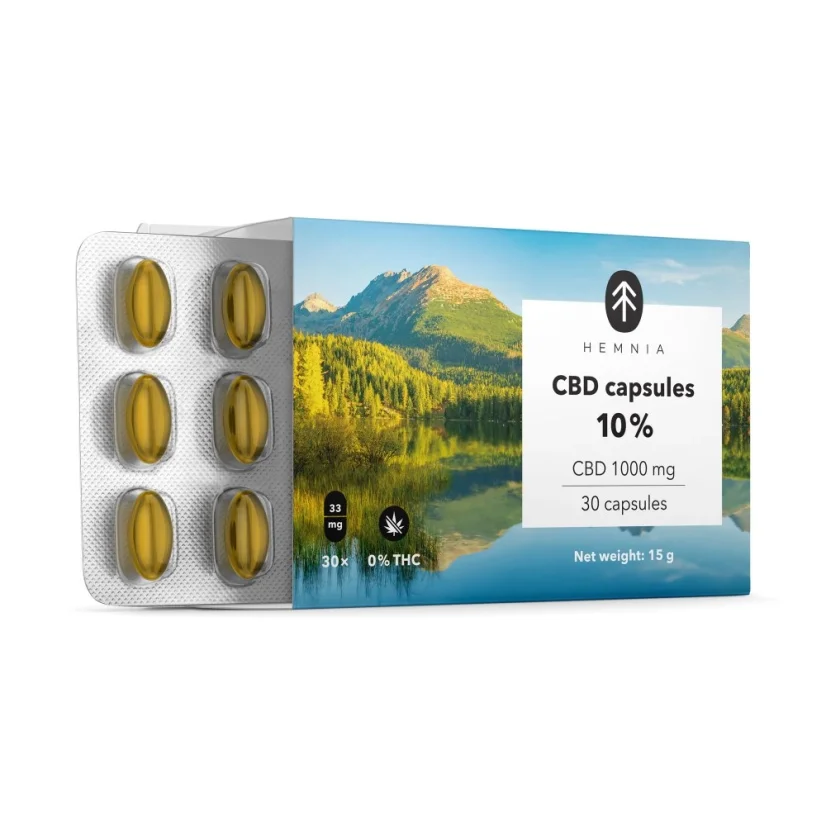 Capsule CBD 10%, 1000 mg, 30 buc.