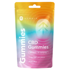 CBD guminukai, vyšnia, kivis, ananasas, braške, 100 mg CBD, 20 vnt. x 5 mg, 45 g